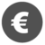 Icon mit Eurozeichen in der Mitte