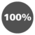 Icon mit Schriftzug 100 %
