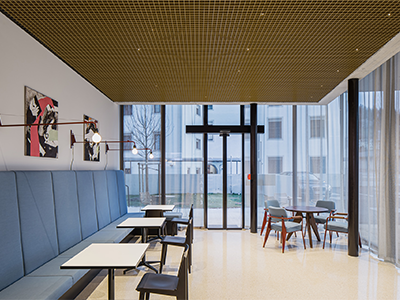 Caffé in der Leopoldstraße von innen