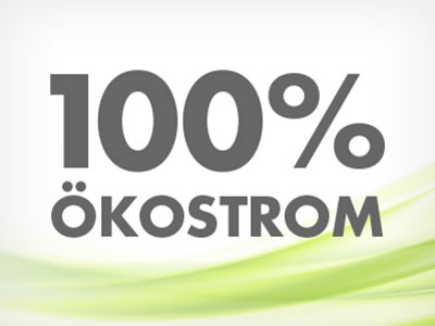 100 Prozent Oekostrom